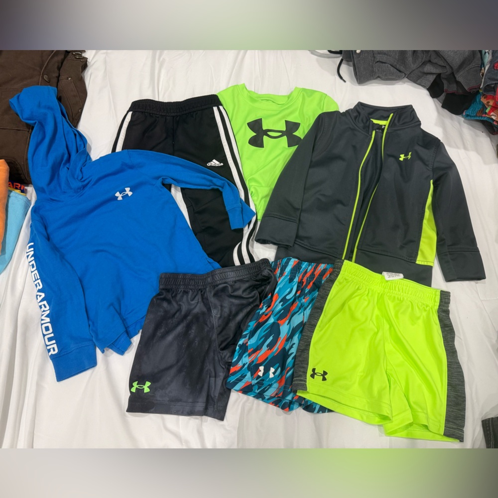 Under Armour & Adidas Lot Boys 2t- Neon Green, Blue, Black